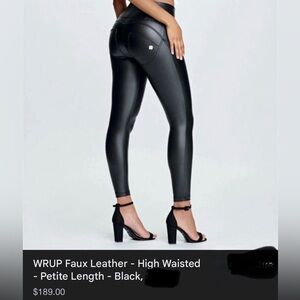 Freddy Black faux leather pants